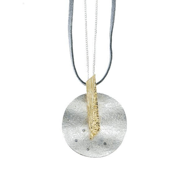 HALSKETTE lang versilbert gold Kristall Damen Modeschmuck nickelfrei