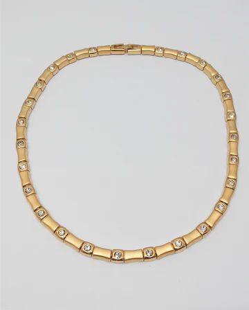 HALSKETTE Collier vergoldet Damen Modeschmuck nickelfrei