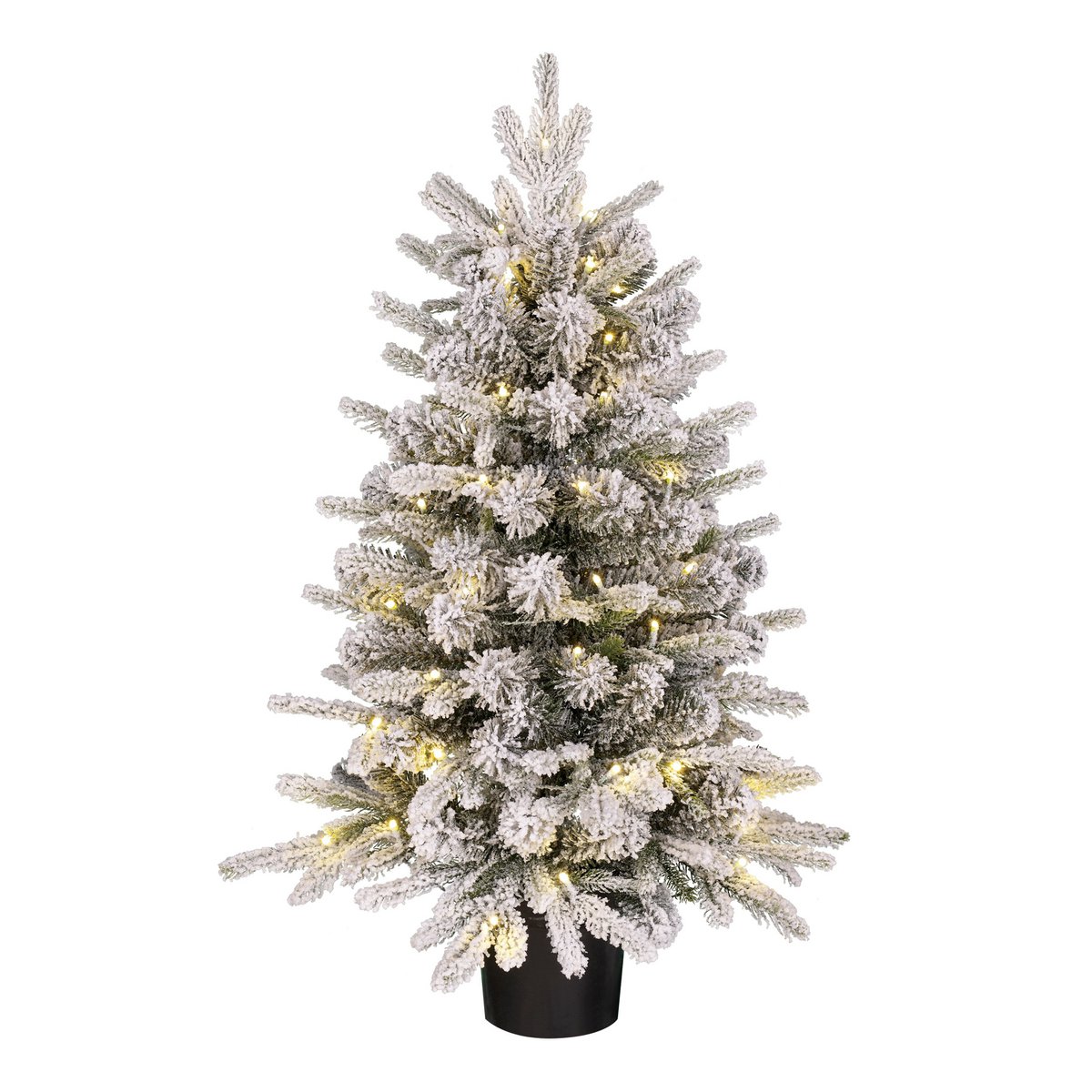 Grimshaw Künstlicher Weihnachtsbaum im Topf mit LED -Beleuchtung Kunst –  diepreiswertwelt