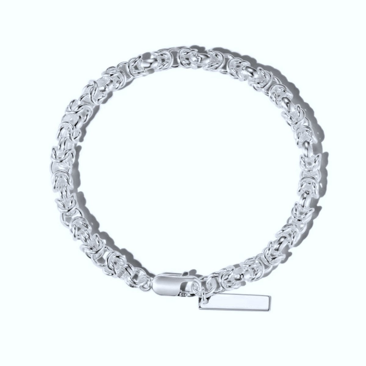 Klassisches Drachenkettenarmband aus Sterlingsilber