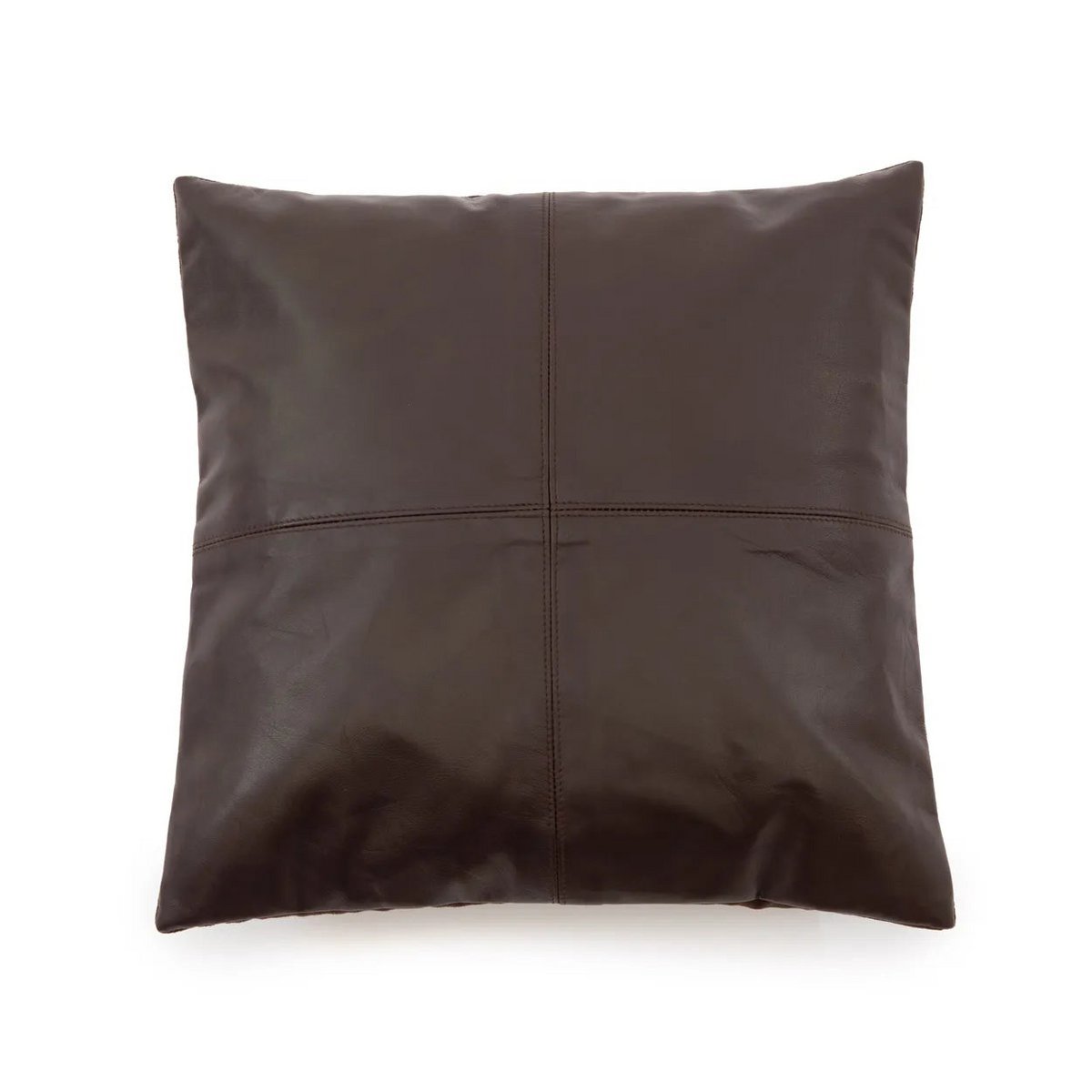 Der vierteilige Lederkissenbezug – Choco – 40 x 40
