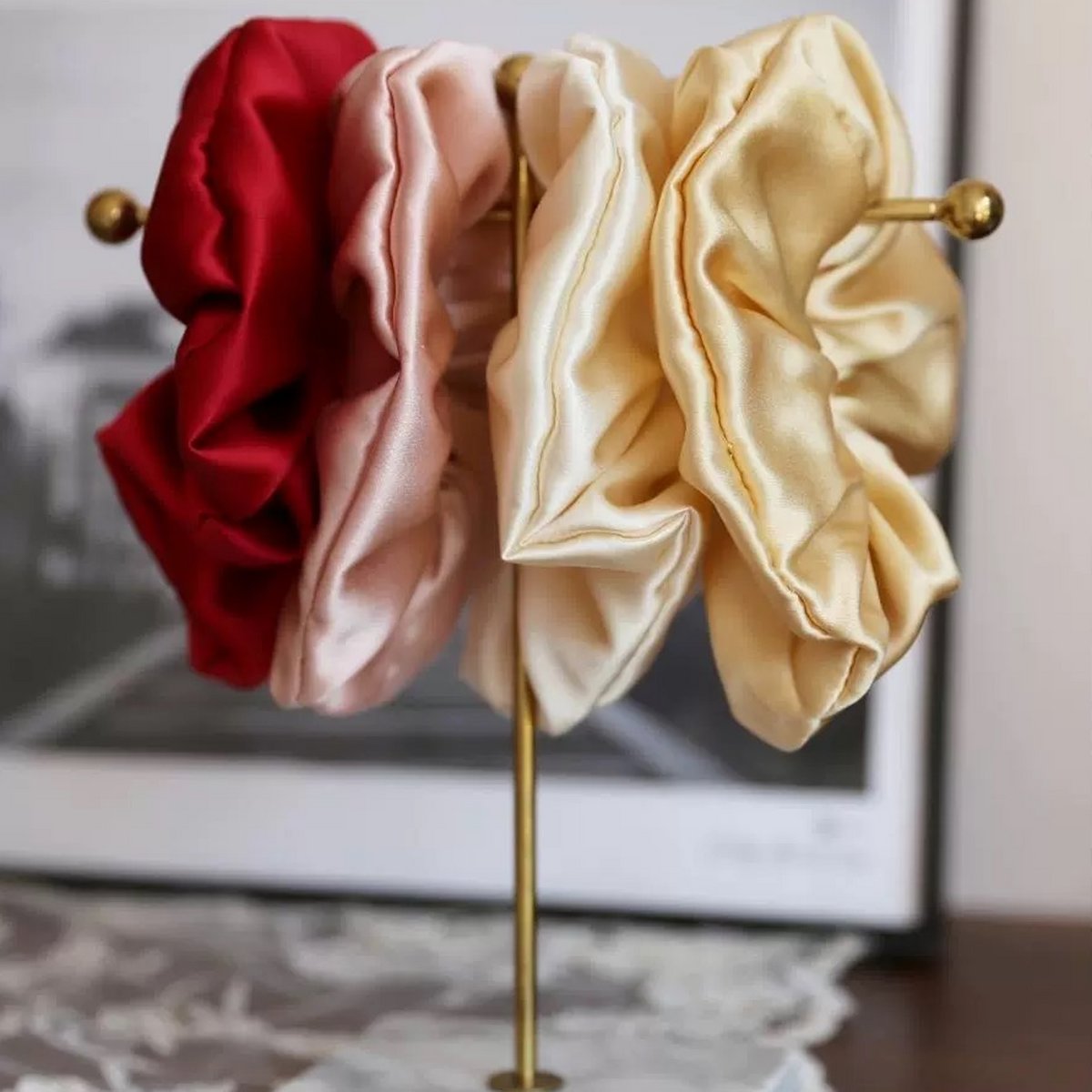 Luxuriöses Haargummi aus 100 % Seide – 19 Momme – 6 cm breit