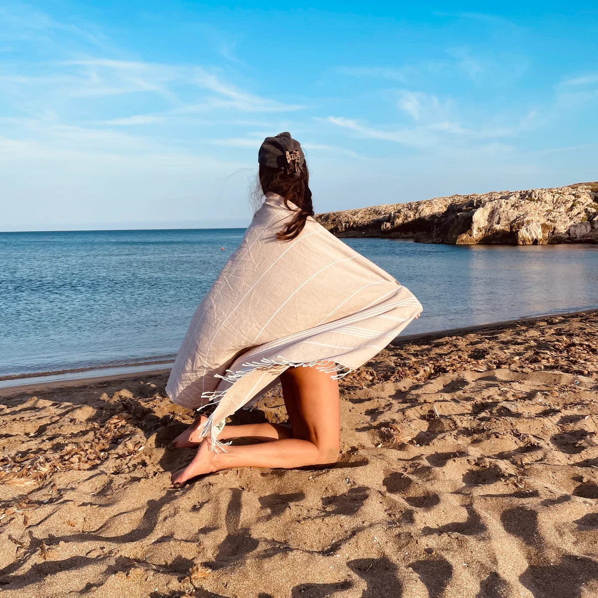 Beach Boys Beige Towel