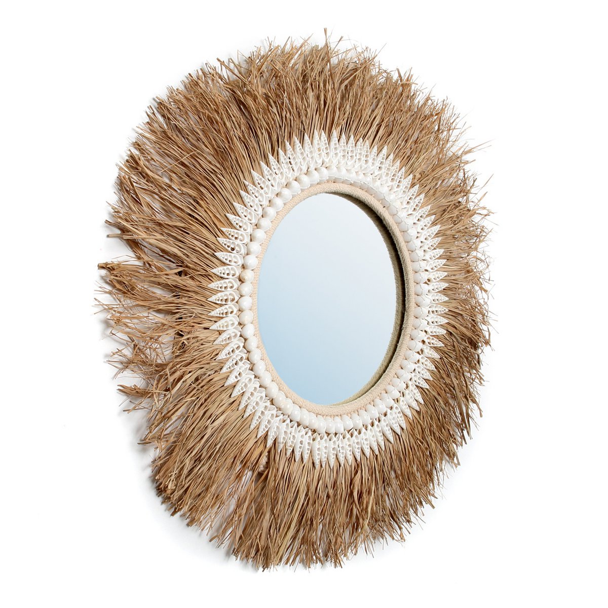 Der Raffia Ginger Mirror - Natürlich