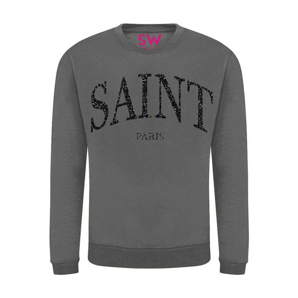 Pullover Saint Paris Schwarz Glitzer