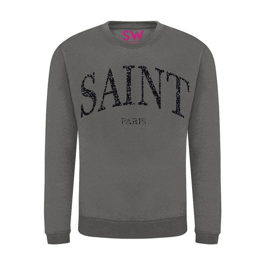 Pullover Saint Paris Schwarz Glitzer