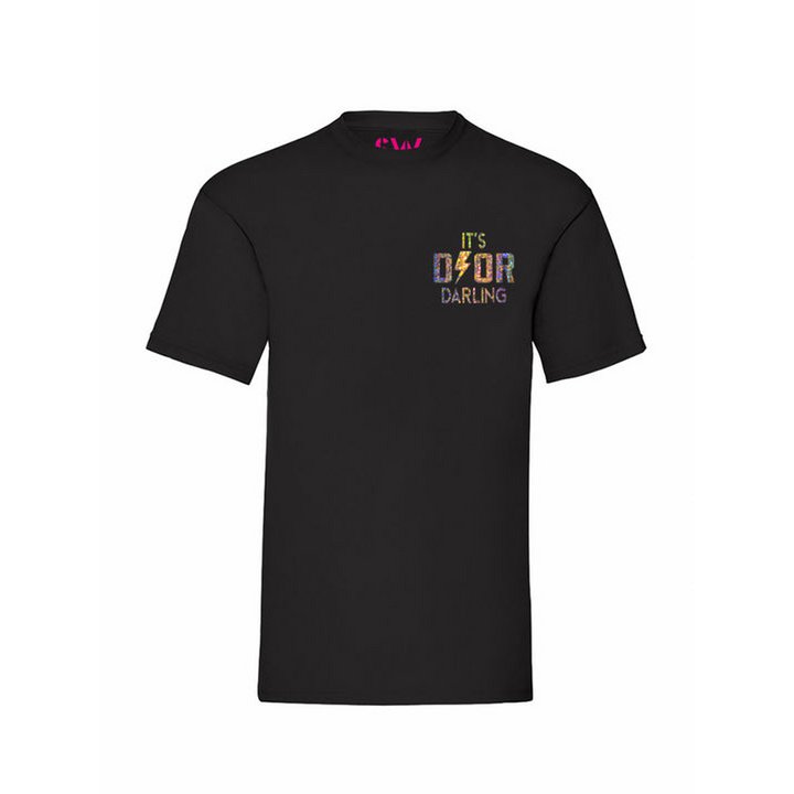 T-Shirt Dyor Darling Glitzerfolie Brust