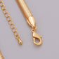 Zeitlose, weiche Serpentinen-Kettenkette aus Knochen – 4,2 mm breit