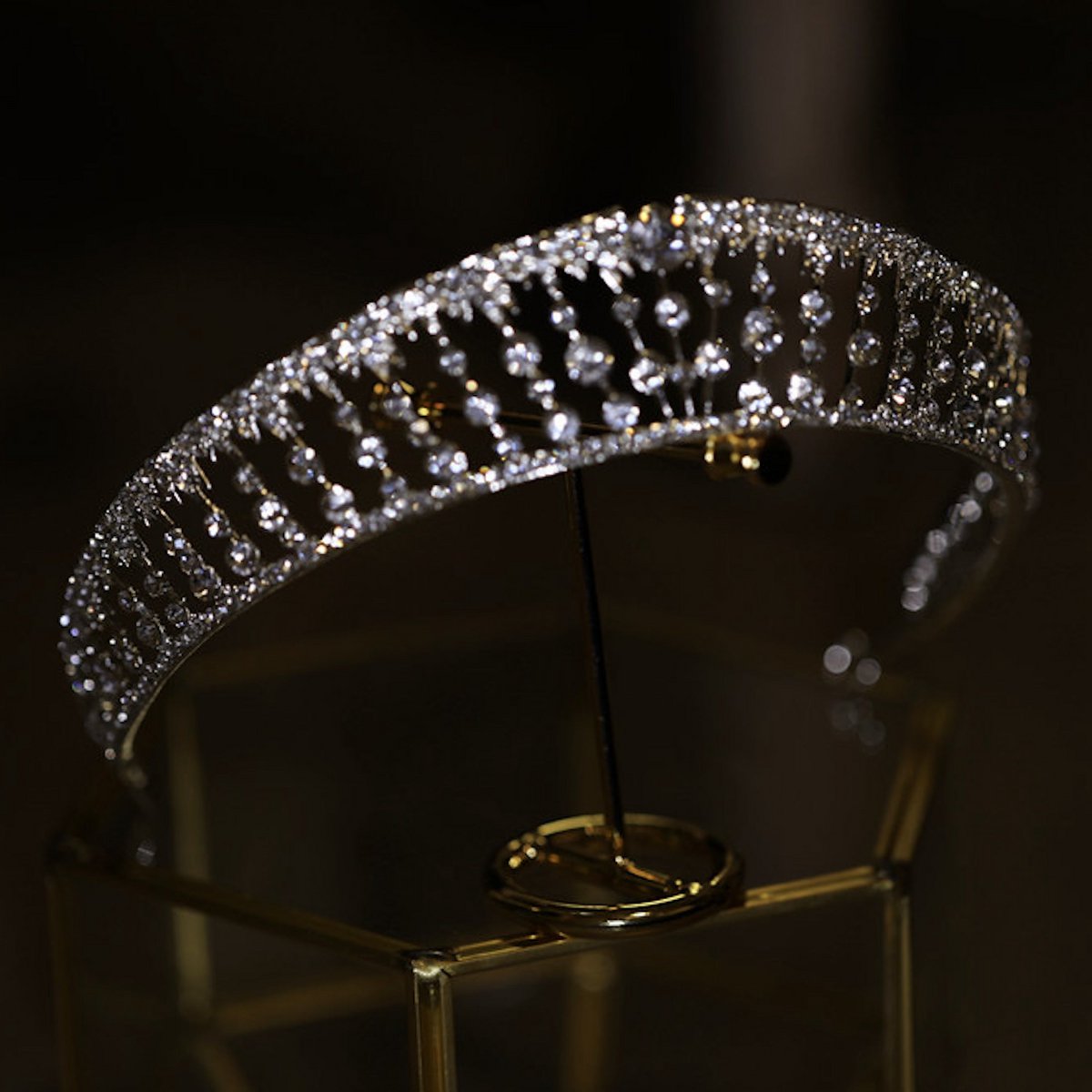 Kristall-Tiara – Prinzessin, königliche Eleganz für die moderne Braut