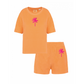 Set Badstoff Palmtree Neon Pink Velvet | HINWEIS: Laufzeit 5-6 Werktage