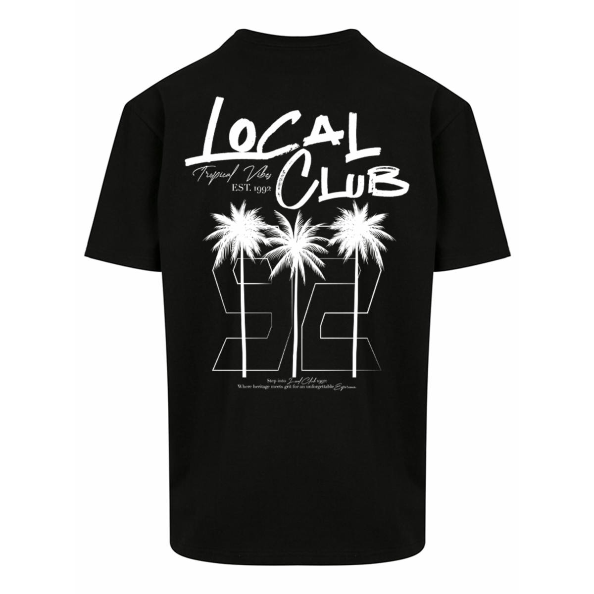 Übergroßes T-Shirt Local Club, doppelseitig