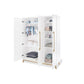 Kinderzimmer 'Hilda & Riva' extra breit groß, weiß, inkl. Wandregal
4-teilig: Hausbett, extra breite Wickelkommode, großer Kleiderschrank, Wandregal