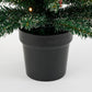 Creston Künstlicher Weihnachtsbaum im Topf mit LED-Beleuchtung – H90 x Ø50 cm – Grün gefrostet
