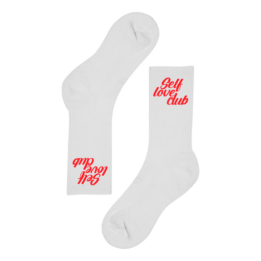 Socks Red Self Love Club Sportive