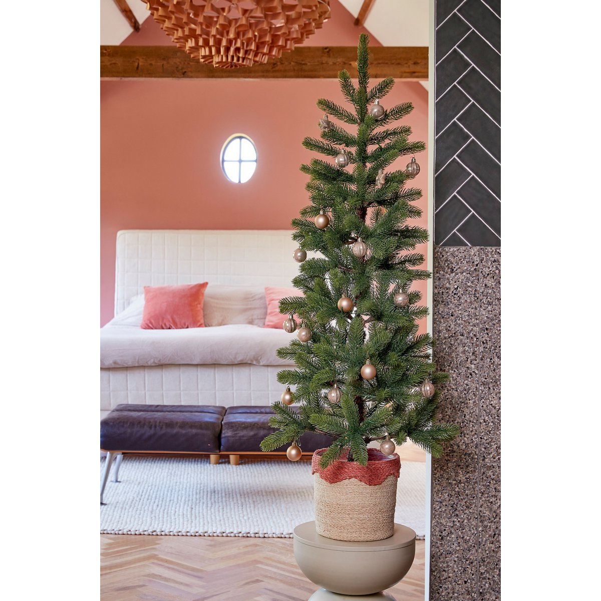 Nagoya künstlicher Weihnachtsbaum- H120 x Ø60 cm - Grün Deko Weihnachtsbaum