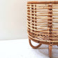 Rattan-Pflanzenständer, Pflanzgefäß, Blumentopfhalter, MALANG, beige