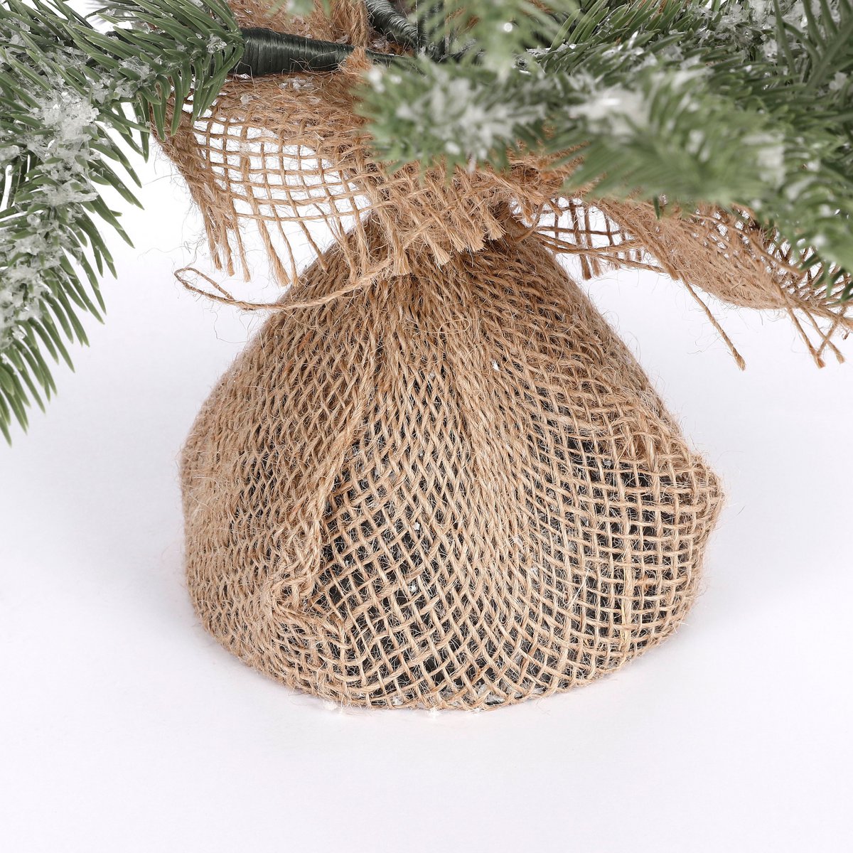 Black Box Trees Brewer Kunstkerstboom aus Jute – H45 x Ø36 cm – Mattgrün