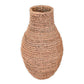 Gewebte Boho-Vase SAKRA aus Bananenfaser und Bast