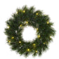 Glendon Weihnachtskranz mit LED-Beleuchtung – Ø60 cm – Grün