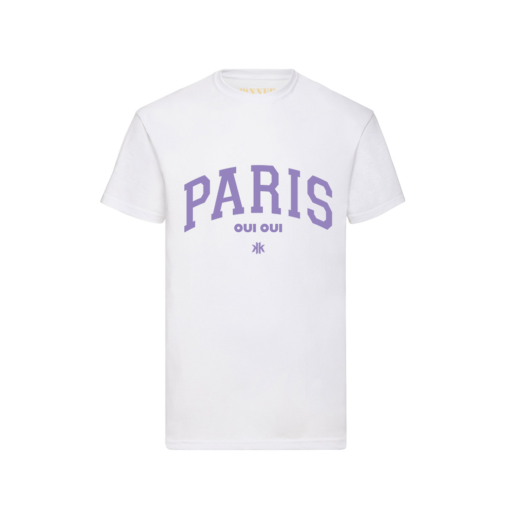 T-Shirt Paris Oui Oui Flieder