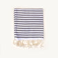 Striped Hand/Baby Towel Cool Gray - 45 x 100