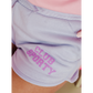 Jogger Short Retro Club Sportlich Flieder Glitzer