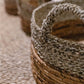 Aufbewahrungskorb | Dekorativer Korb | Pflanzkorb KUTUS (naturbelassen) aus Seegras und Bananenfaser (3 Größen)