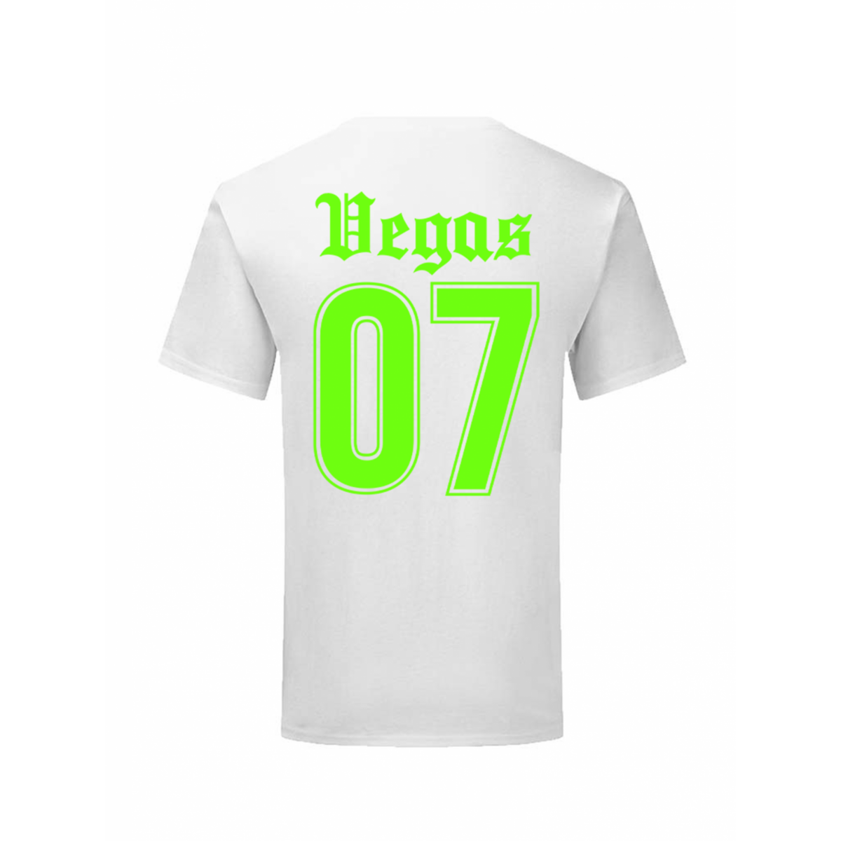 T-Shirt Neon Green Velvet Vegas 07 Back