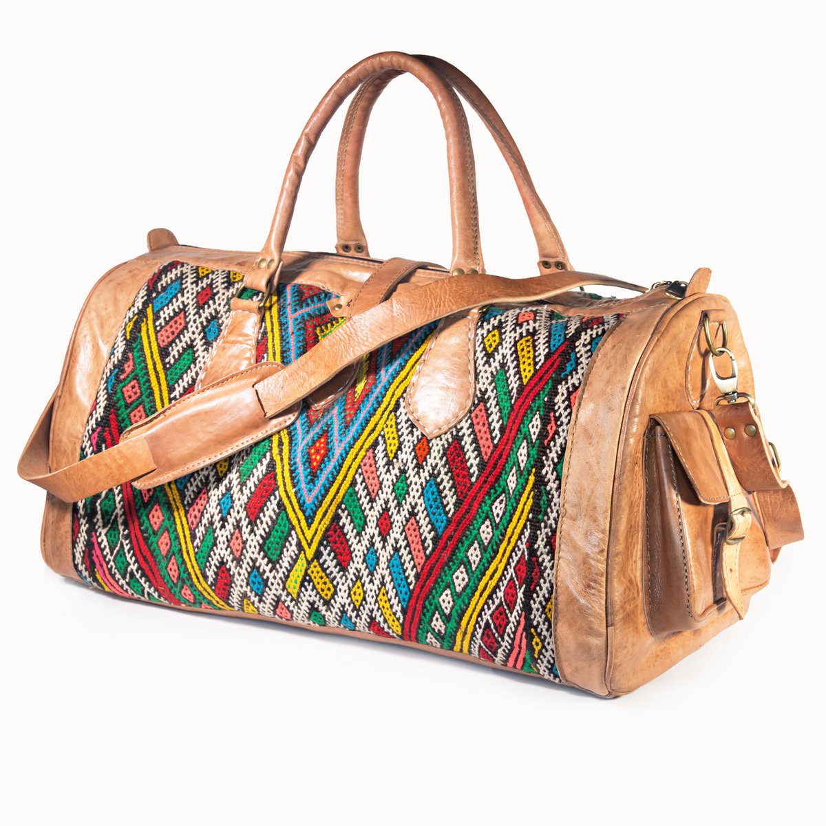 Ledertasche 'Kilim S' (natürlich)