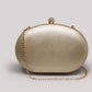 Goldene Luxus-Abendclutch mit eingebetteten Blumenmustern für Partys und Hochzeiten