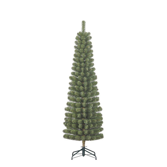 Charlton schmaler künstlicher Weihnachtsbaum - H215 x Ø56 cm - Grün