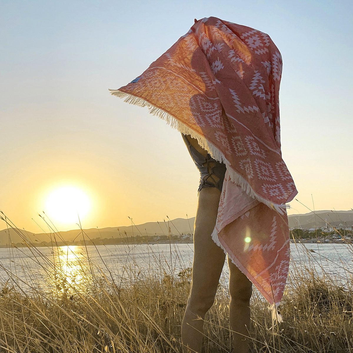 Kilim Orange Towel