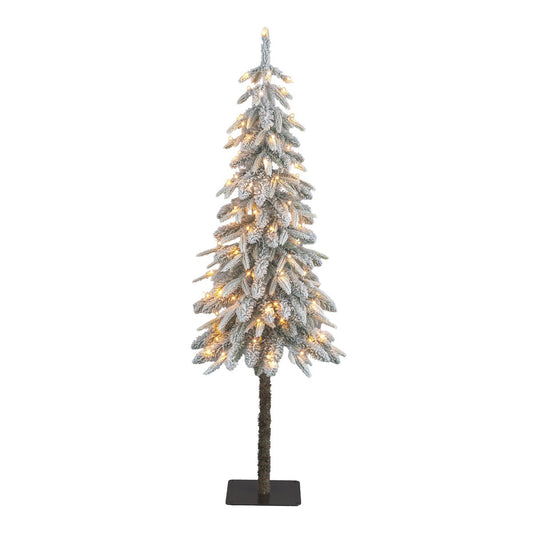 Lodge Weihnachtsbaum mit Beleuchtung, Timer und Dimfunktion - H155 x Ø48 cm - Grün