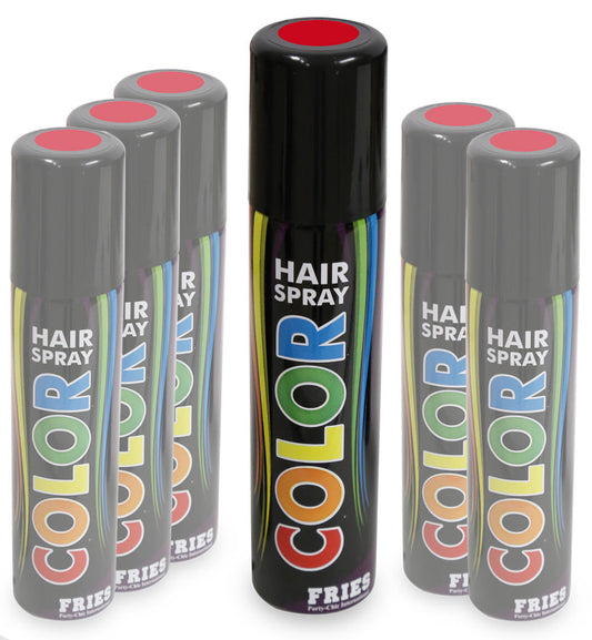 narrenwelt Hair-Color-Spray - rot - Color Hairspray Haarspray Köln Halloween Clown Fasching Party Fan