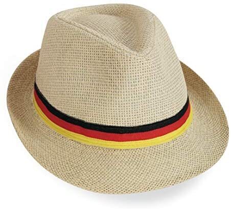 narrenwelt Trilby Hut Deutschland Fan Fußballhut Fanhut Gr. 58 cm