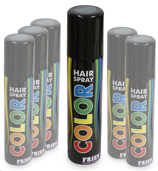 narrenwelt Hair-Color-Spray - silber- Color Hairspray Haarspray  Fasching Party Fan