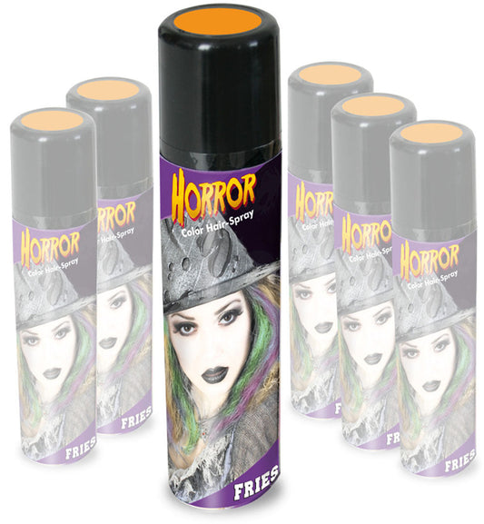 narrenwelt Color Hair - Spray HORROR Haarspray orange Halloween Hairspray Fan Party