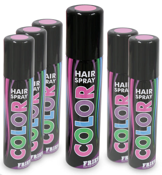 narrenwelt Color Hair - Spray PASTELL  Haarspray zart - rosa Halloween Hairspray Fan Party