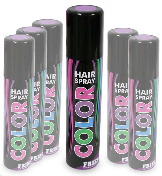 narrenwelt Color Hair - Spray PASTELL  Haarspray zart - lila Halloween Hairspray Fan Party