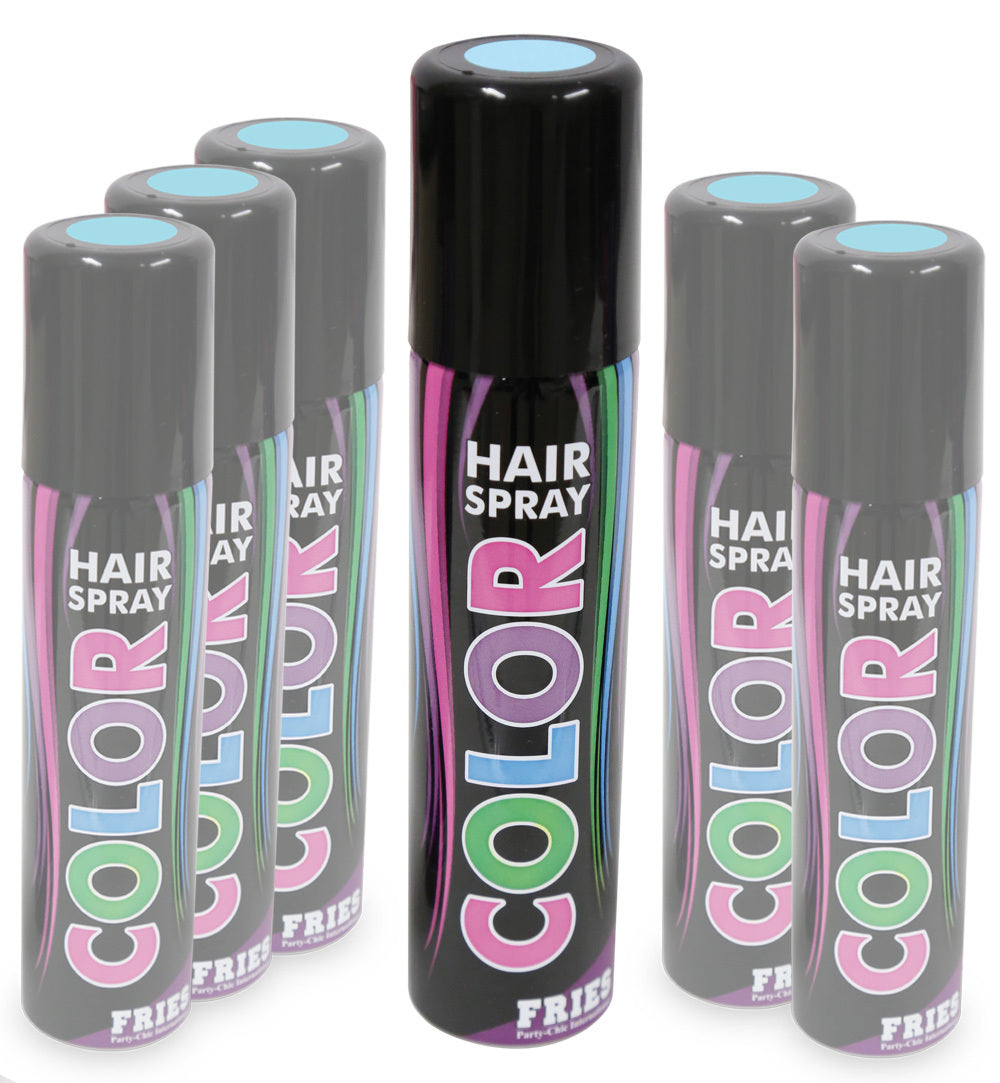 narrenwelt Color Hair - Spray PASTELL  Haarspray zart - blau Halloween Hairspray Fan Party