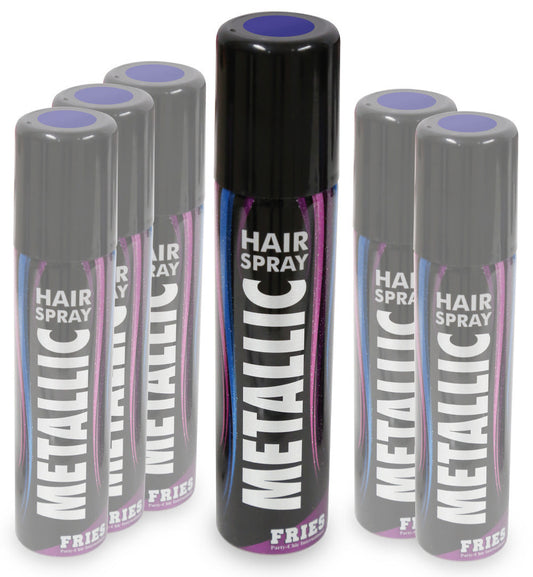 narrenwelt Color Hair - Spray METALLIC lila Haarspray Halloween Hairspray Fan Party