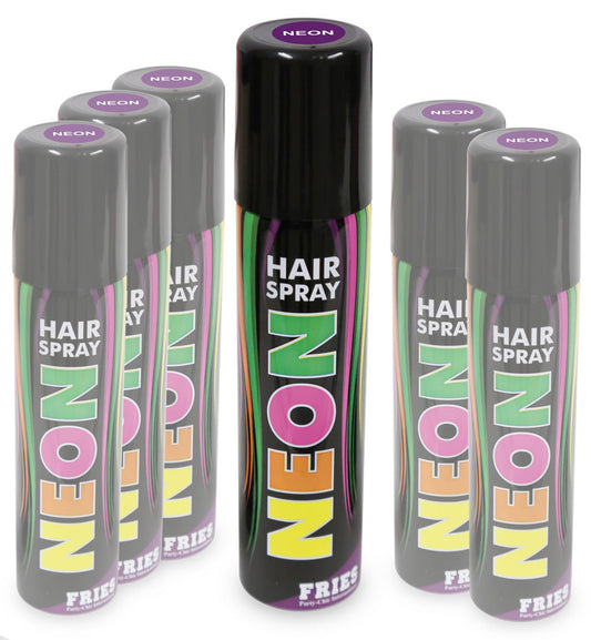 narrenwelt Color Hair - Spray NEON lila Haarspray Halloween Hairspray Fan Party