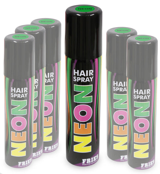 narrenwelt Color Hair - Spray NEON grün Haarspray Halloween Hairspray Fan Party