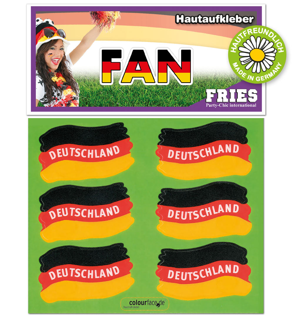 Fan Hautaufkleber Deutschland Tattoo