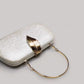 Hochzeits-Clutch mit Blattgold-Schnalle und Textur im Vintage-Stil