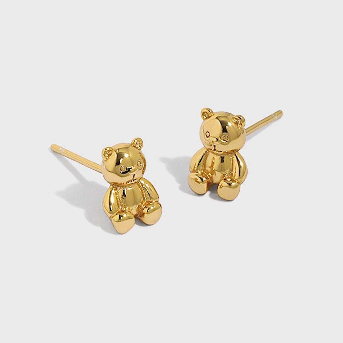 Süßes Teddybär-Schmuckset mit Ohrringen und Halskette