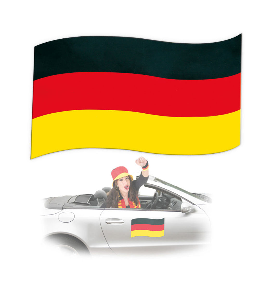 narrenwelt Auto - Magnetfahne Fan Fahne Deutschland Magnet Auto