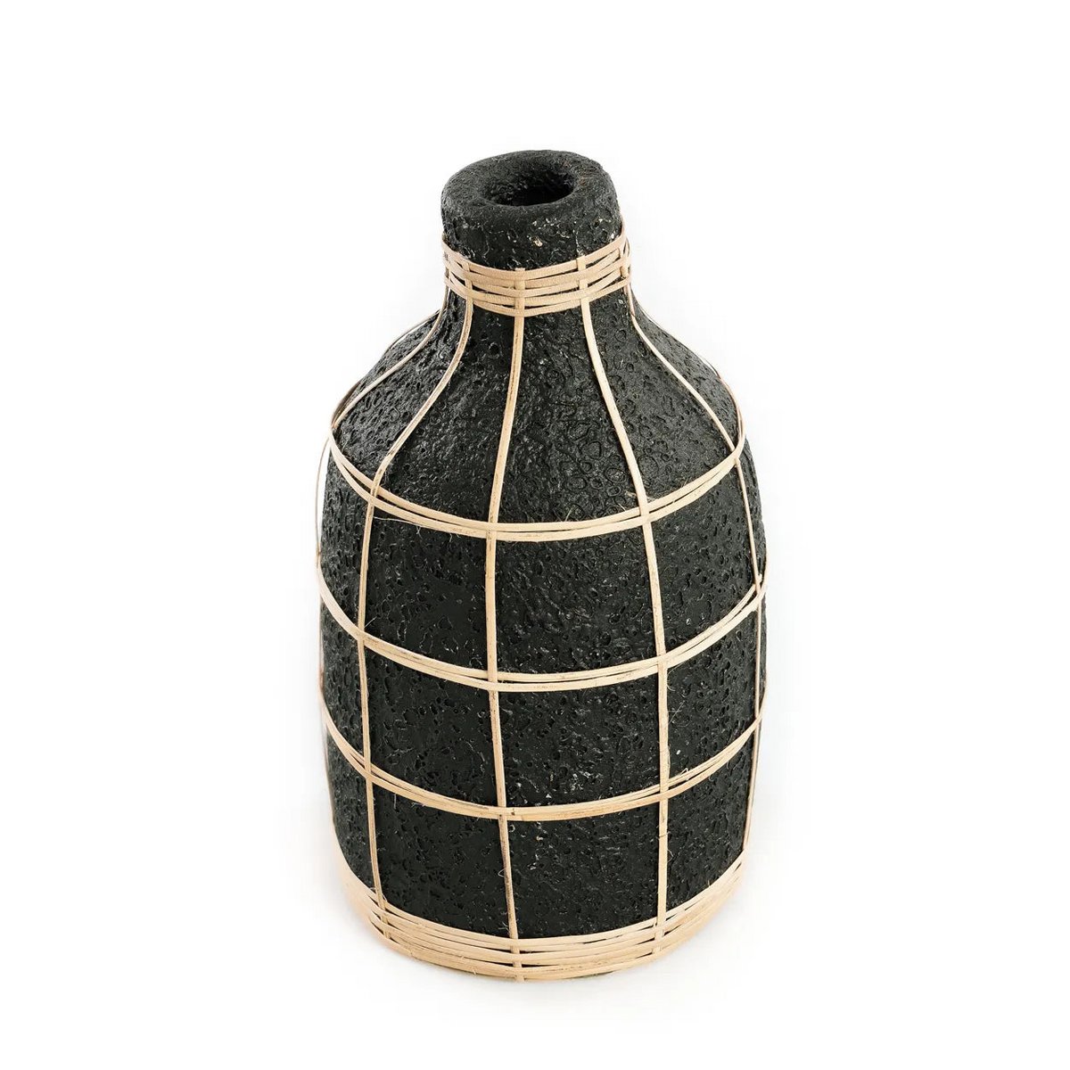 Die Whoopy Vase - Schwarz Natur - L