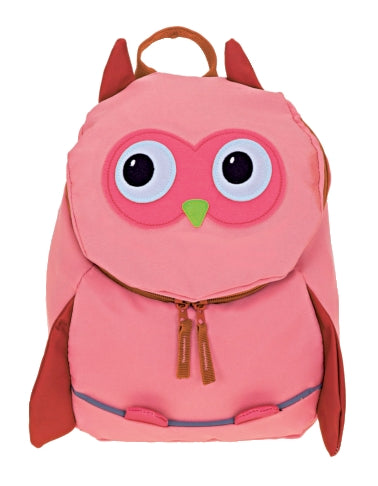 ELEPHANT® Kids Kinderrucksack Classic 351 Hits for Kids Motiv Eule rosa / koralle Kita Kinder Rucksack Mädchen