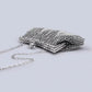 Luxuriöse Clutch im Diamant-Look – Gold und Silber